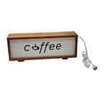 thumbnail image 3 of TISHITA Coffee Sign Frame with Light Coffee Bar Decoration Table Lamp Wooden Night for Farmhouse NightStand Birthday Gift Wood Color, 3 of 8