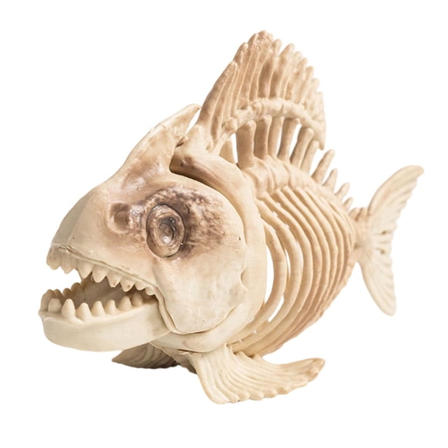 Lipstore Décoration d'Halloween Squelette de Poisson Multifonctionnel pour Pièce Hantée Réaliste
