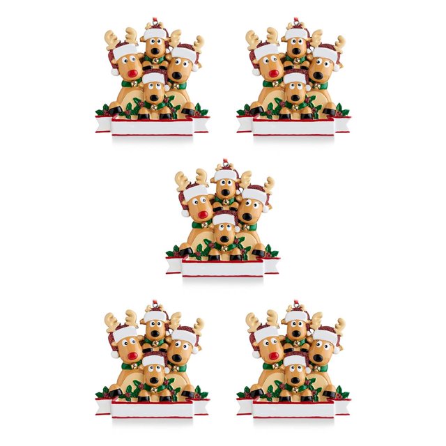 Bewildely Adorno colgante de árbol de Navidad de animales, decoración de chimenea de Año Nuevo, colgante decorativo, suministros para el hogar, 4 Type2 NO2 Bewildely CBP119021