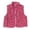 Watermelon Red, variant on Womens Striped Sherpa Vest Warm Sleeveless Zip Jacket Fall Winter Outfits (White L)