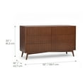 thumbnail image 3 of Teamson Home Tremolo 6-Drawer Dresser, Walnut, 3 of 13