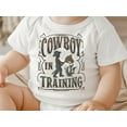 thumbnail image 2 of Cowboy In Training Baby Bodysuit ,Funny New Born New Parent Baby Onesie®, New Mom Gift, Baby Shower Gift , Short Sleeve Tee Bella, 2 of 9