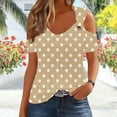 thumbnail image 6 of Sexlip Womens Swimsuit Set Polka Dot V Neck Cover Up Design Short Sleeve Slim Silhouette Breathable Fabric for Casual Beach Days Yellow XXL, 6 of 6