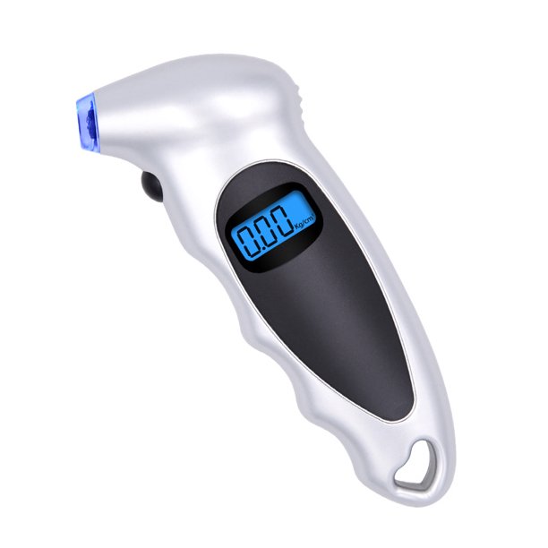 1 paquete de medidor de presión de neumáticos Digital 150 4 configuraciones para coche, camión, bicicleta con LCD retroiluminado y agarre antideslizante, accesorios para coche ZefeiWu 9024715120267