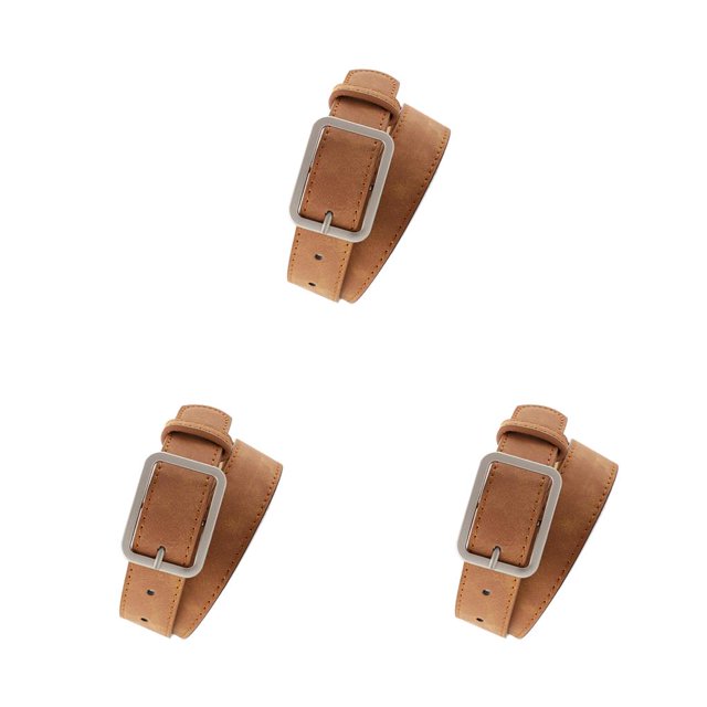 Guardurnaity 2,8 cm de ancho correa de cuero para la cintura cinturón negro marrón de alta para mujer cinturones cuadrados con hebilla de Metal para Type4 NO4 Guardurnaity CBP136426
