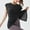 Black, variant on Casual Tops for Women Long Sleeve V Neck Women's Covering Quick Drying Sports Top Sweat Absorbing Short Sleeved Yoga Suit Loose Yoga Cover up off The Shoulder Tops for Women Dressy