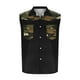 thumbnail image 4 of Camisas de Cuello para Hombres, Moda Casual Día de la Independencia Imprimir Turndown Bolsillos sin Mangas Tanque Deportivo, 4 of 5