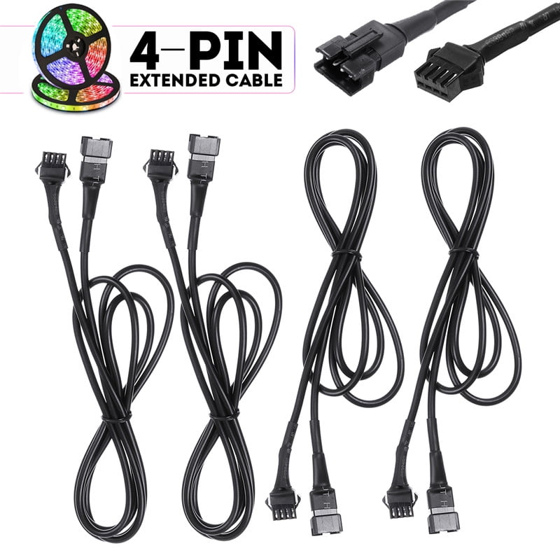40inch Extension Cable Wire Cord Set for Car or Motorcycle LED Accent Light Multi-color Neon Lighting Strip kit 12Pcs 