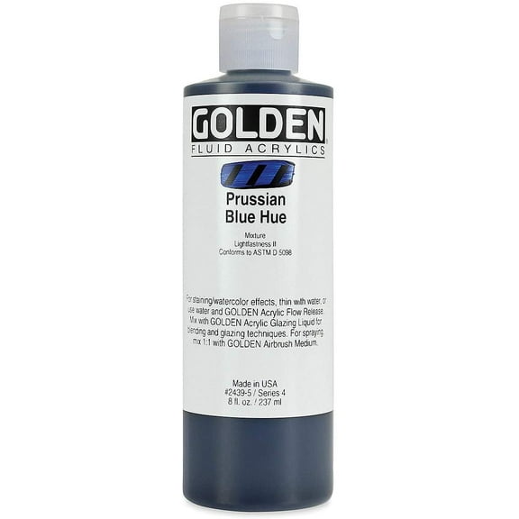 Golden� Fluid Acrylic, 8 oz., Prussian Blue