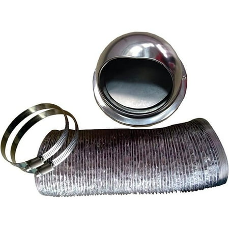 

Pinnacle PIN18-1064 Outside Vent Kit with Damper for Dryer Stainless Steel