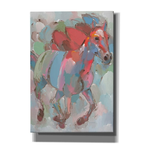 Epic Graffiti 'Pegasus' by Hooshang Khorasani, Canvas Wall Art, 18"x26"