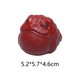thumbnail image 3 of Estatua de sapo dorado de tres patas para decoración de mesa de restaurante. Rojo, 3 of 9