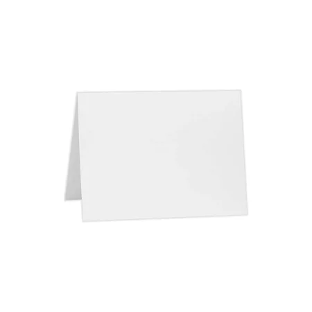 LUX A1 Folded Card (3 1/2 x 4 7/8) 50/Pack 80lb. Bright White (A1FW-50)
