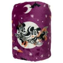 The Big One Oversized Plush Mickey Mouse Halloween Throw Blanket, 5' x 6' Purple