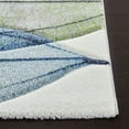 thumbnail image 3 of SAFAVIEH Hollywood Dalia Abstract Area Rug, Ivory/Blue/Green, 3' x 3' Square, 3 of 7