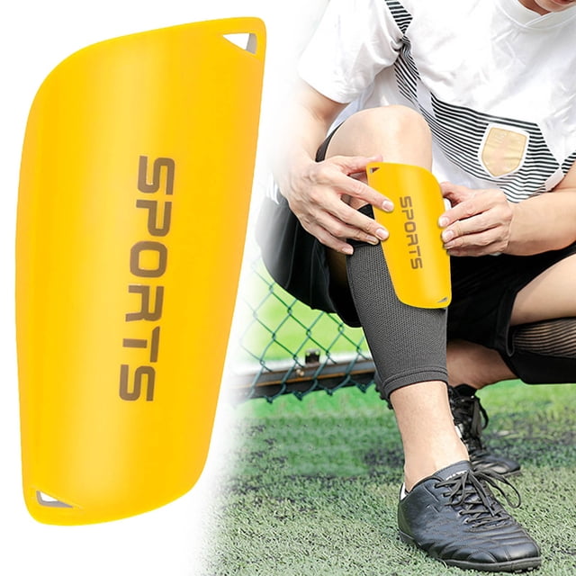Espinilleras de fútbol | Protección de piernas de EVA gruesa de doble capa | Protectores de pie enchufables ligeros | Espinilleras deportivas unisex para adultos para partido de entrenamiento de