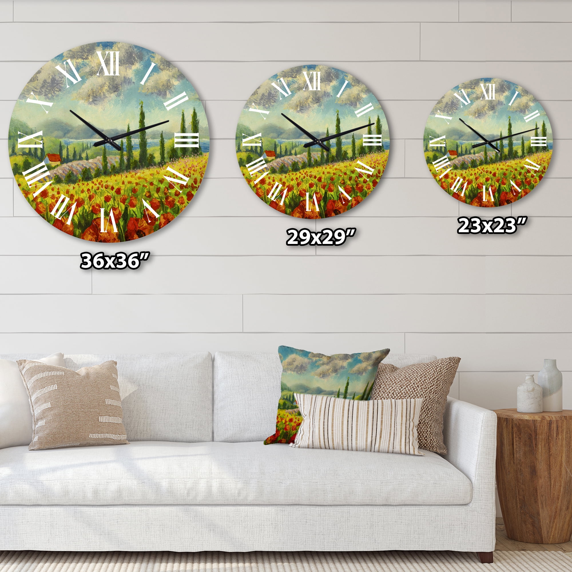Designart 1 in Quartz Traditional Wall Clock