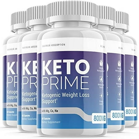 (5 Pack) Keto Prime Pill Advanced Ketogenic Weight Loss Support (300 Capsules)