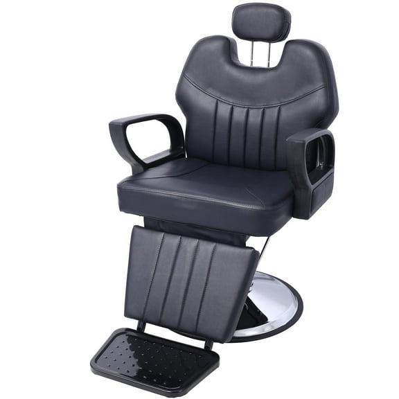 Artist hand Hair Stylist All Purpose Barber Chair for Barbershop Salon Chair,Heavy Duty Hydraulic Barber Chair Spa Furniture Shampoo Reclining Extra Wider Seat Beauty Hair Salon Equipment,black