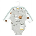 thumbnail image 2 of Hudson Baby Cotton Long-Sleeve Bodysuits, 3- Pack, Newborn- 24 Months, 2 of 5