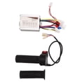 thumbnail image 3 of Brushed Speed Controller Kit24V500W Aluminum Alloy Brushed Electric Brushed Speed Controller Electric Bike Brushed Controllerwith Grip Highly Versatile, 3 of 5
