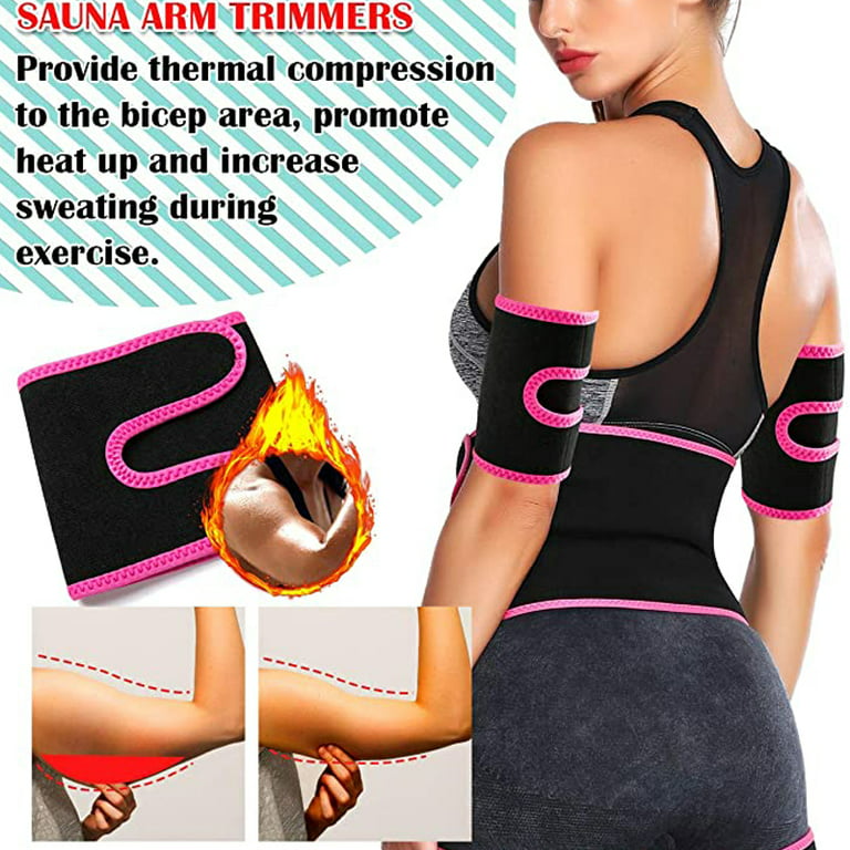 Arm Trimmers Sweat Band for Women Men Weight Loss Compression Body Wraps  Sport Workout Exercise