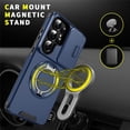 thumbnail image 2 of for Samsung Galaxy S26 Ultra Case with Slide Camera Cover and Rotating Kickstand Ring, Slim Magnetic Shockproof Accessories Phone Case,Blue,For Galaxy S26 Ultra 5G, 2 of 7
