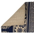 thumbnail image 4 of Better Trends Majestic Handwoven Collection is Durable Mildew & Moisture Resistant Reversible Indoor Area Utility Rug 100% Natural Jute Fiber, 3 Piece Set, Navy, 4 of 5