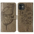 thumbnail image 4 of Decase iPhone 11 Case, Butterfly Patterned Wallet Case, Magnetic Folio Faux Leather with Wrist Strap Credit Card Holder Slots Kickstand Protective Cover For iPhone 11, Gray, 4 of 9