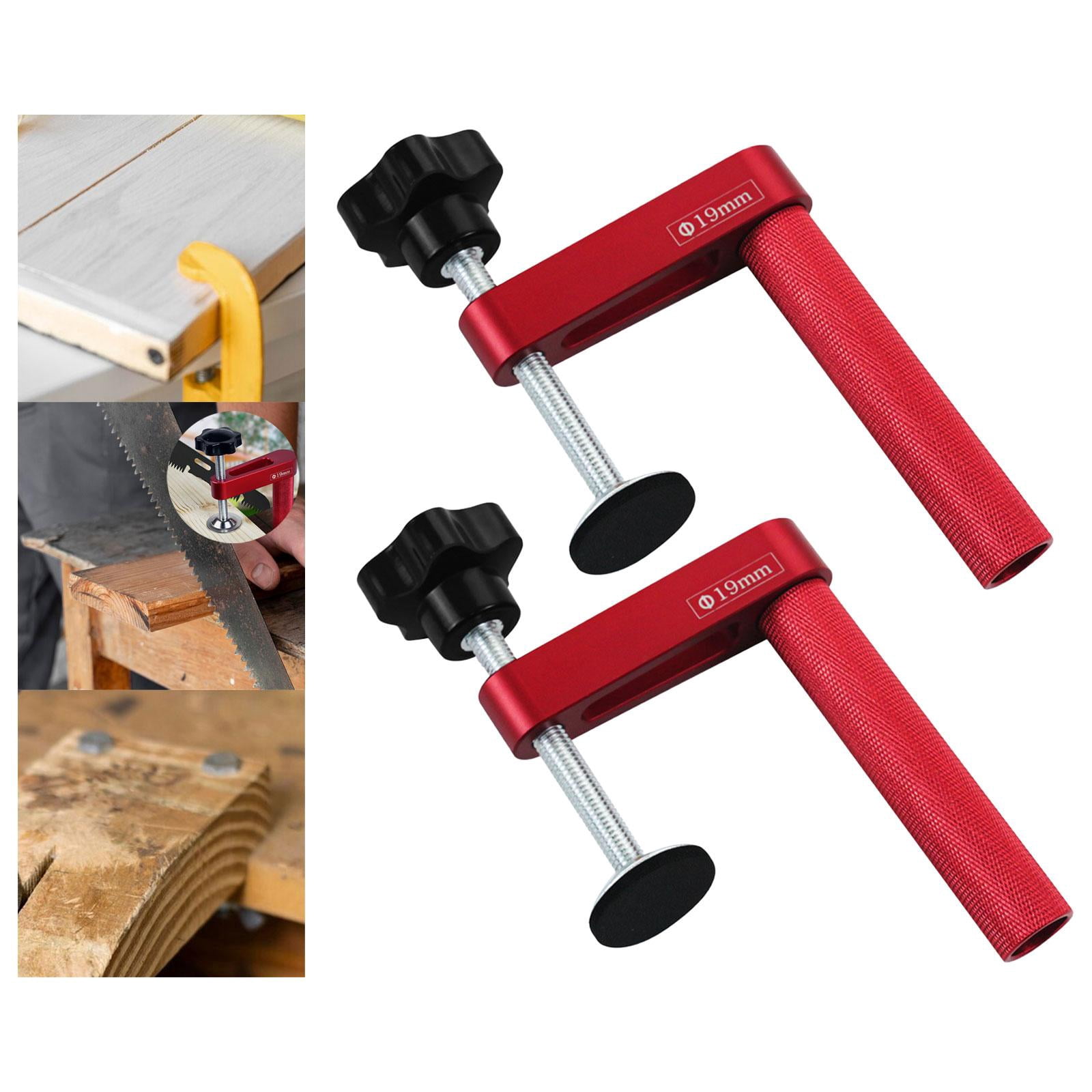 figatia Bench Dog Clamp Hold Down Clamp Benchtop Quick Multipurpose Desktop Fast Fixed Clip Dog Hole Clamp for Sanding Routing 19mm