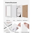 thumbnail image 2 of 4x6 Picture Frames Collage Wall Decor, 12-Pack Photo Collage Frame, Multi Picture Frame Set with Glass Front, Assembly Required, Cloud White URPF22WTV1, 2 of 4