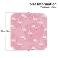 thumbnail image 2 of Vsdgher Pink Flamingos and Flowers Leather Coasters for Drinks, Durable Drink Coasters 4 Set for Tabletop Protection, Luxurious Home Décor and Housewarming Gift ( {designName})Square, 2 of 6