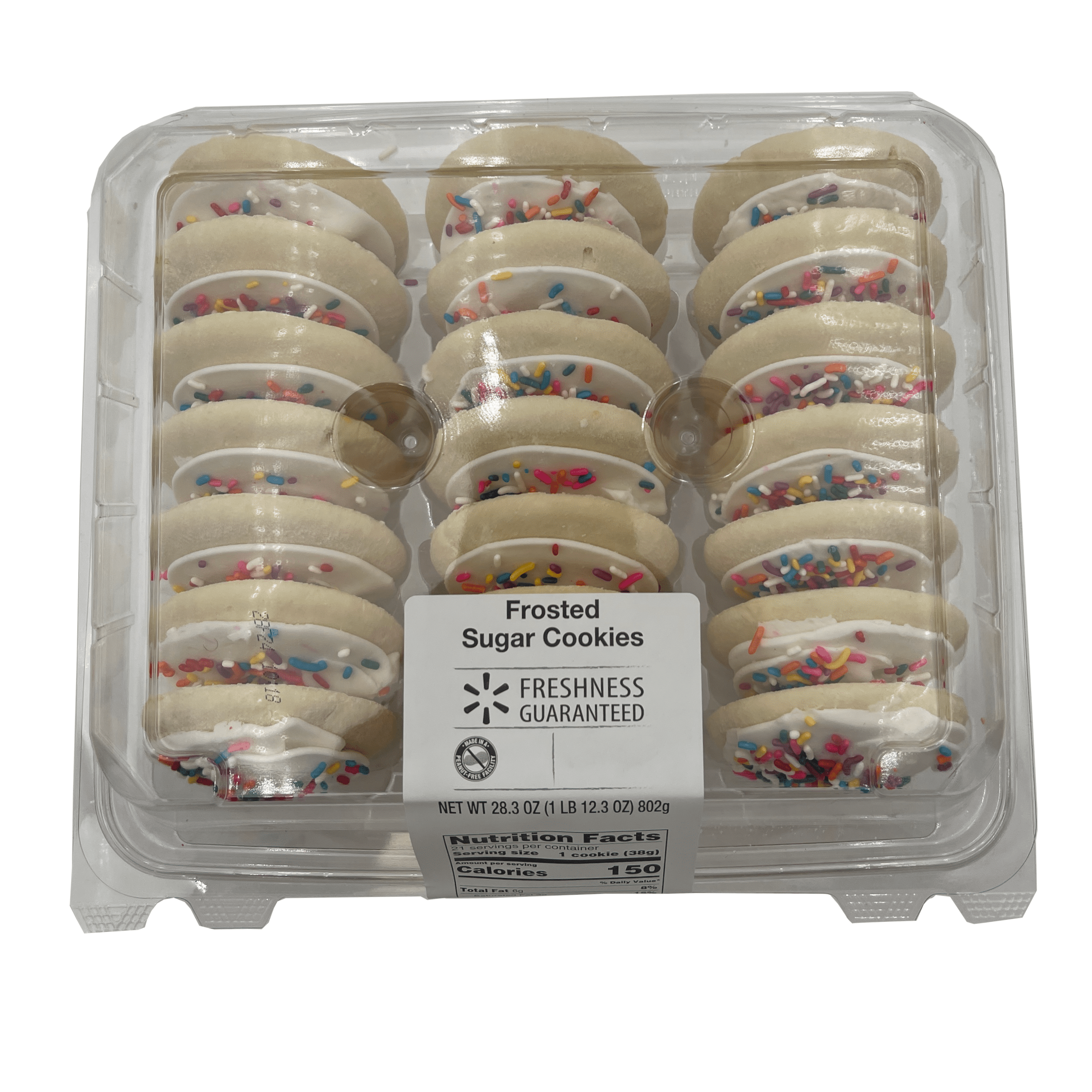 Freshness Guaranteed Frosted Sugar Cookies, 28.3 oz, 21 Count