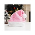thumbnail image 2 of Soft Velvet Santa Hat Comfortable Hat Traditional Multi Color Plush Christmas Santa Hat for Adult Kids New Year Gifts, 2 of 11