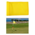 thumbnail image 4 of Golf Flag Mini, Double-Sided Flags, Double-Sewn 420D Nylon Practice Pin Flag for Putting Green, Easy to Clean, can Dry Quickly - Yellow, 4 of 8