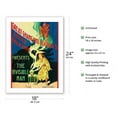 thumbnail image 2 of Great Ghang (Chang) and Fak-Hong’s United Magicians - Presents The Invisible Man - Vintage Theater Poster c.1940s - Bamboo Fine Art 290gsm Paper Print (Unframed) 18x24in, 2 of 4