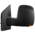 thumbnail image 2 of For Chevy Express 2500/Express 3500 2008-2023 Door Mirror Driver Side | Power Glass | Heated | Manual Folding | Textured Black | Dual Glass | Standard | w/Signal Light | w/Light | GM1320397 | 1522741, 2 of 7