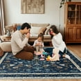 thumbnail image 4 of ZENELESS Area Rugs,5x7 Soft Non Slip Non Shedding Carpet for Living Room Bedroom Kitchen Home Office Nursery Dining Room,Dark Blue, 4 of 11