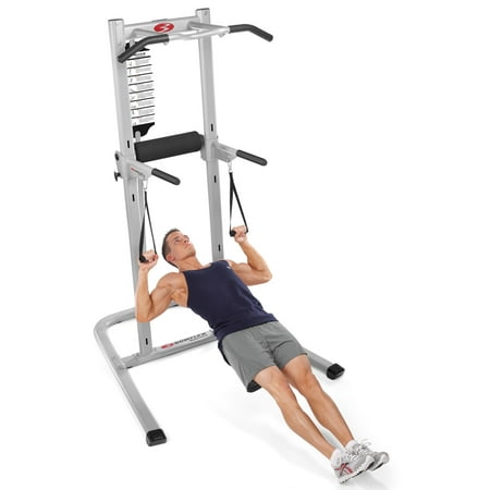 Bowflex Body Tower with E-Z Adjust Horizontal Bars and 20+ (Best Exercise To Build Leg Strength)