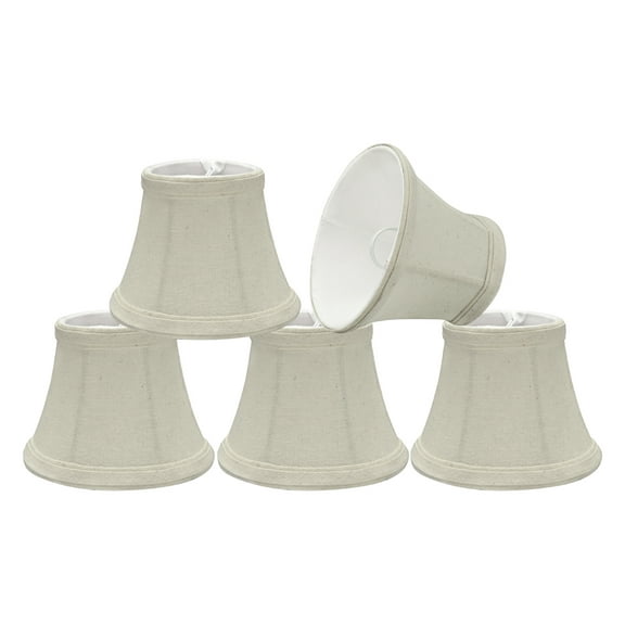 Aspen Creative Corporation 5'' Linen Bell Candelabra Shade (Set of 5)