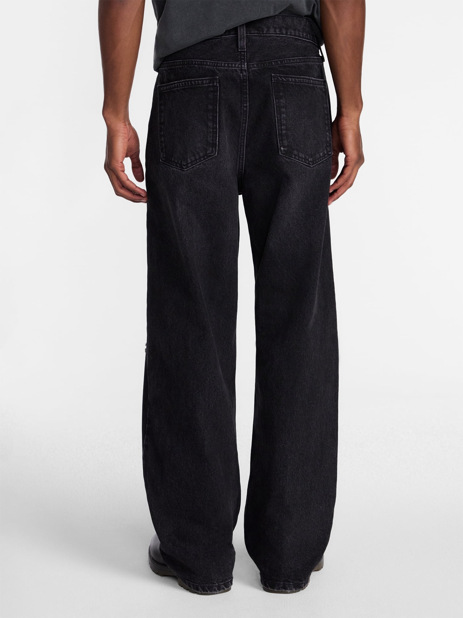 No Boundaries Distressed Baggy Jeans, Men's 28x32-42x32