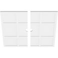thumbnail image 2 of 38"OD x 3"ID x 13 1/4"C x 1"P Rubik Architectural Grade PVC Contemporary Ceiling Medallion, Two Piece, 2 of 11