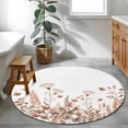 thumbnail image 3 of Round Rug 3.3Ft Washable Non-Slip, Spring Floral Circle Area Rugs for Living Room Bedroom, Watercolor Elegant Pastoral Flowers Indoor Floor Mats Carpet Runner for Home Decor Aesthetic, 3 of 8