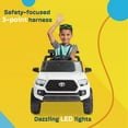 thumbnail image 3 of Kidzone 12V Ride-On Truck, Battery Powered Licensed Toyota Tacoma Electric Car for 3-6 Years Unisex Kids, Electric Vehicle Toy w/ Remote Control, Bluetooth, MP3, LED Lights, Suspension System - Pink, 3 of 6