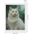 thumbnail image 2 of Diamond Art Kit for Adults, Cat Green Eyes White Fur Diamond Painting for Adults Beginners, 5D DIY Diamond Art Painting Kits, Colorful Diamond Painting Craft for Home Decor 12x16, 2 of 7