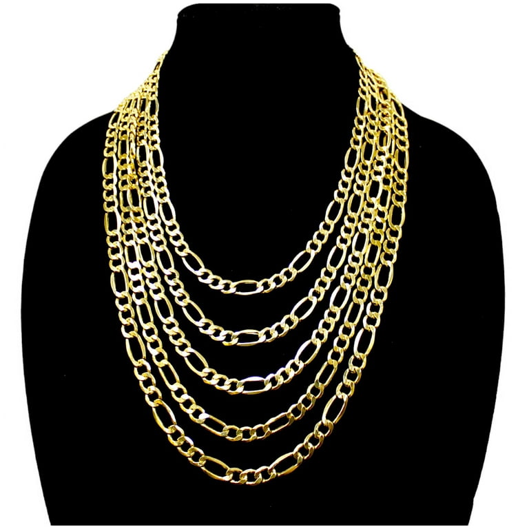 アクセサリー beliver jewery 14k figaro necklace 45cn 24