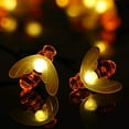 thumbnail image 5 of Solar Light No Wiring Required High Conversion Solar Powered High-Brightness Ornamental Home Improvement IP65 Waterproof LED Solar Garden Bee Light Party Decor-Warm White,A, 5 of 8