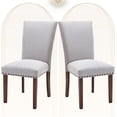 thumbnail image 4 of Dining Chairs Set of Parsons Style Linen   Chairs with  Back  for Round Kitchen Table or Small Dining Room Comfortable &; Stylish, 4 of 6