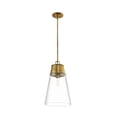 thumbnail image 2 of 2300P12-RB-Z-Lite-Wentworth - 1 Light Pendant In Restoration Style-21.5 Inches Tall and 11.5 Inches Wide-Rubbed Brass  Finish, 2 of 2