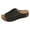 Green, variant on Womens Wedge Sandals Breathable Hollow out Slides Comfortable Slip on Cushioned Wedges Heels Summer Open Toe Mules Brown Size 9